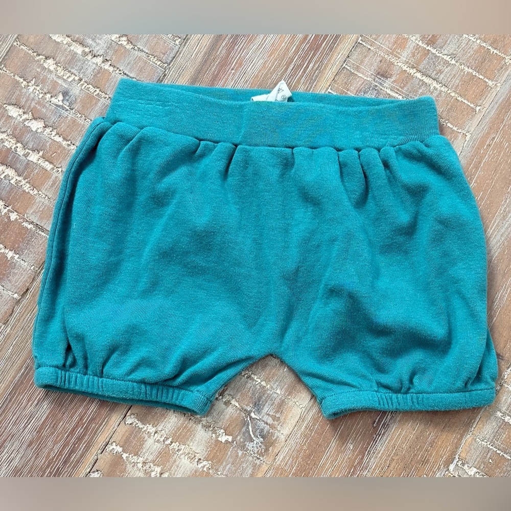 (3/$15) Kate Quinn bloomers bummies bamboo shorts green 3-6m